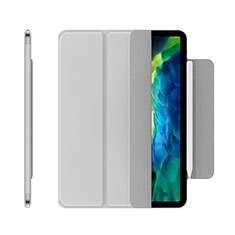 Funda de Cuero Cartera con Soporte Carcasa para Apple iPad Pro 11 (2021) Plata