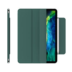 Funda de Cuero Cartera con Soporte Carcasa para Apple iPad Pro 11 (2022) Verde