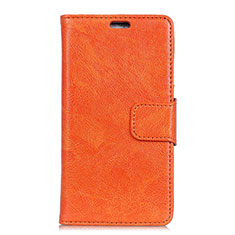 Funda de Cuero Cartera con Soporte Carcasa para Asus Zenfone Max Pro M1 ZB601KL Naranja