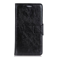 Funda de Cuero Cartera con Soporte Carcasa para Doogee X60L Negro