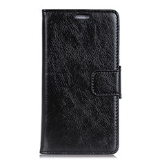 Funda de Cuero Cartera con Soporte Carcasa para HTC U12 Life Negro