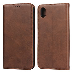 Funda de Cuero Cartera con Soporte Carcasa para Huawei Enjoy 8S Marron