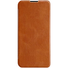 Funda de Cuero Cartera con Soporte Carcasa para Huawei Enjoy 9s Marron