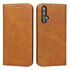 Funda de Cuero Cartera con Soporte Carcasa para Huawei Honor 20 Naranja