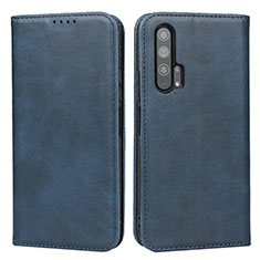 Funda de Cuero Cartera con Soporte Carcasa para Huawei Honor 20 Pro Azul