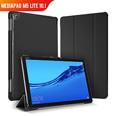 Funda de Cuero Cartera con Soporte Carcasa para Huawei MediaPad M5 Lite 10.1 Negro