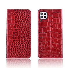 Funda de Cuero Cartera con Soporte Carcasa para Huawei Nova 7i Rojo