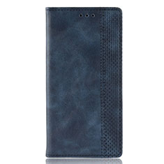 Funda de Cuero Cartera con Soporte Carcasa para Huawei P Smart (2020) Azul