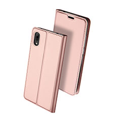 Funda de Cuero Cartera con Soporte Carcasa para Huawei Y7 Prime (2019) Oro Rosa