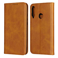 Funda de Cuero Cartera con Soporte Carcasa para Huawei Y7p Naranja