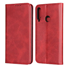 Funda de Cuero Cartera con Soporte Carcasa para Huawei Y7p Rojo