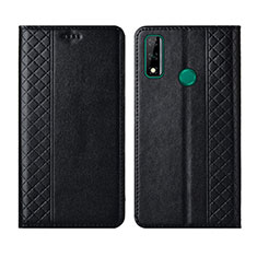 Funda de Cuero Cartera con Soporte Carcasa para Huawei Y8s Negro