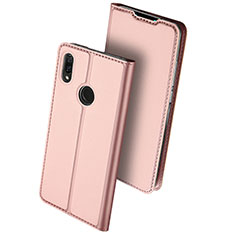 Funda de Cuero Cartera con Soporte Carcasa para Huawei Y9 (2019) Oro Rosa