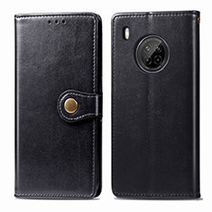 Funda de Cuero Cartera con Soporte Carcasa para Huawei Y9a Negro