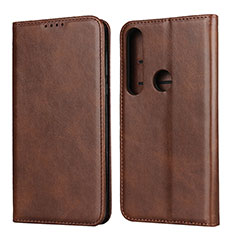 Funda de Cuero Cartera con Soporte Carcasa para Motorola Moto G8 Plus Marron