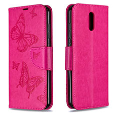 Funda de Cuero Cartera con Soporte Carcasa para Nokia 2.3 Rosa Roja