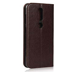 Funda de Cuero Cartera con Soporte Carcasa para Nokia 4.2 Marron