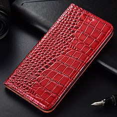 Funda de Cuero Cartera con Soporte Carcasa para OnePlus 7T Pro 5G Rojo