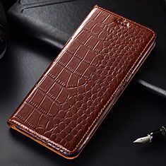 Funda de Cuero Cartera con Soporte Carcasa para OnePlus 7T Pro Marron