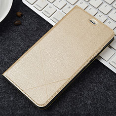 Funda de Cuero Cartera con Soporte Carcasa para Oppo A3 Oro