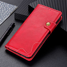 Funda de Cuero Cartera con Soporte Carcasa para Oppo A32 Rojo