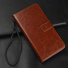 Funda de Cuero Cartera con Soporte Carcasa para Oppo A5 (2020) Marron