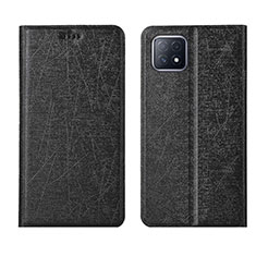 Funda de Cuero Cartera con Soporte Carcasa para Oppo A72 5G Negro