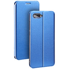 Funda de Cuero Cartera con Soporte Carcasa para Oppo K1 Azul