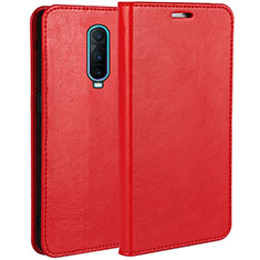 Funda de Cuero Cartera con Soporte Carcasa para Oppo RX17 Pro Rojo