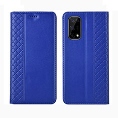 Funda de Cuero Cartera con Soporte Carcasa para Realme Narzo 30 Pro 5G Azul