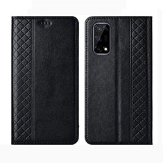 Funda de Cuero Cartera con Soporte Carcasa para Realme Narzo 30 Pro 5G Negro