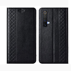 Funda de Cuero Cartera con Soporte Carcasa para Realme X50t 5G Negro