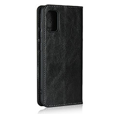 Funda de Cuero Cartera con Soporte Carcasa para Samsung Galaxy A41 Negro