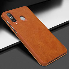 Funda de Cuero Cartera con Soporte Carcasa para Samsung Galaxy A8s SM-G8870 Marron