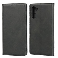 Funda de Cuero Cartera con Soporte Carcasa para Samsung Galaxy Note 10 5G Negro