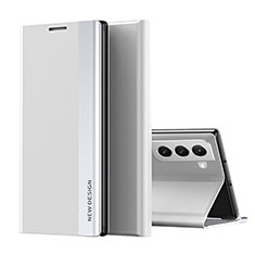 Funda de Cuero Cartera con Soporte Carcasa para Samsung Galaxy S23 5G Blanco