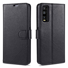 Funda de Cuero Cartera con Soporte Carcasa para Vivo Y12s Negro