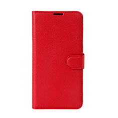 Funda de Cuero Cartera con Soporte Carcasa para Wiko Wim Lite 4G Rojo