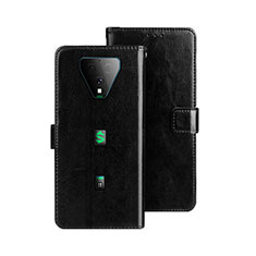 Funda de Cuero Cartera con Soporte Carcasa para Xiaomi Black Shark 3 Negro