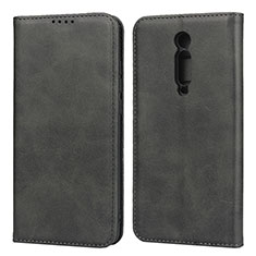 Funda de Cuero Cartera con Soporte Carcasa para Xiaomi Mi 9T Pro Negro