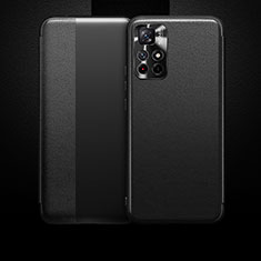 Funda de Cuero Cartera con Soporte Carcasa para Xiaomi Redmi Note 11 5G Negro