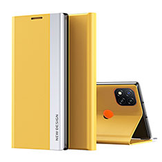 Funda de Cuero Cartera con Soporte Carcasa Q01H para Xiaomi Redmi 10A 4G Amarillo