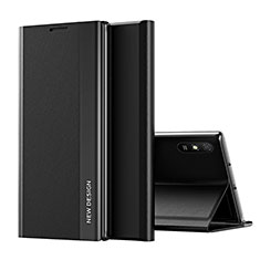 Funda de Cuero Cartera con Soporte Carcasa Q01H para Xiaomi Redmi 9AT Negro