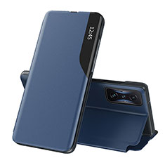 Funda de Cuero Cartera con Soporte Carcasa Q02H para Xiaomi Poco F4 GT 5G Azul