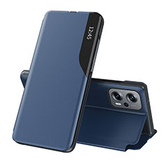 Funda de Cuero Cartera con Soporte Carcasa Q02H para Xiaomi Poco X4 GT 5G Azul