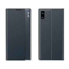 Funda de Cuero Cartera con Soporte Carcasa Q04H para Xiaomi Redmi 9A Gris Oscuro