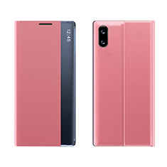 Funda de Cuero Cartera con Soporte Carcasa Q04H para Xiaomi Redmi 9AT Oro Rosa