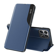 Funda de Cuero Cartera con Soporte Carcasa QH1 para Huawei Honor 70 Lite 5G Azul