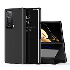 Funda de Cuero Cartera con Soporte Carcasa QH1 para Huawei Honor Magic V 5G Negro