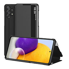 Funda de Cuero Cartera con Soporte Carcasa QH1 para Samsung Galaxy A32 4G Negro